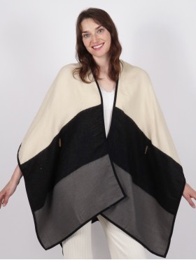 Triple Tone Cape W/Waistband